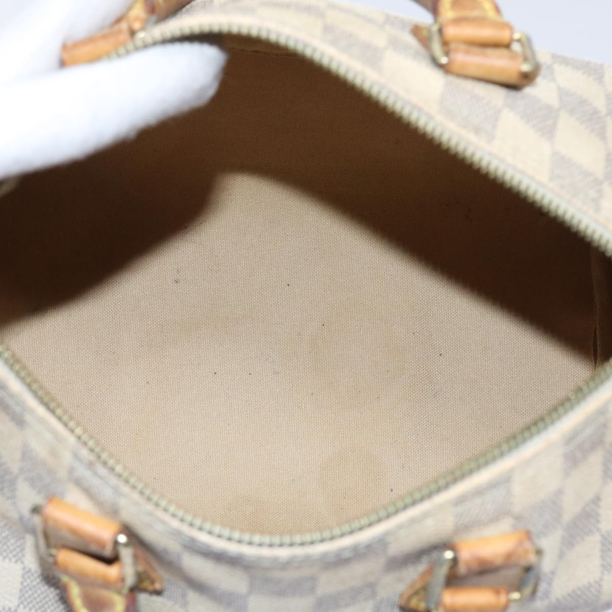 LOUIS VUITTON Damier Azur Speedy 25 Hand Bag N41534 LV Auth 57004