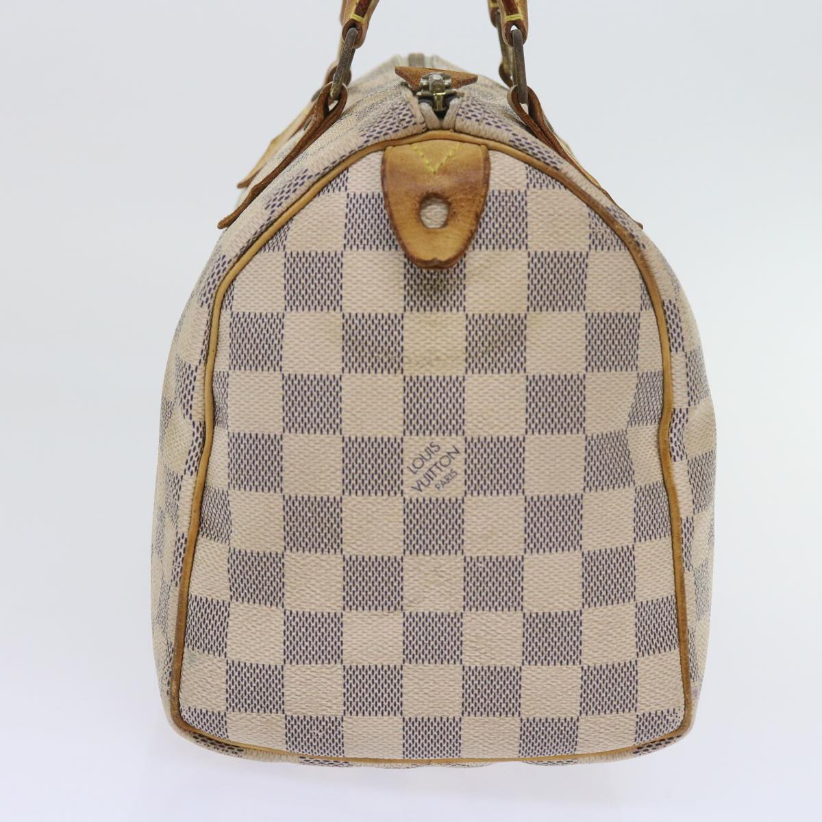 LOUIS VUITTON Damier Azur Speedy 25 Hand Bag N41534 LV Auth 57004