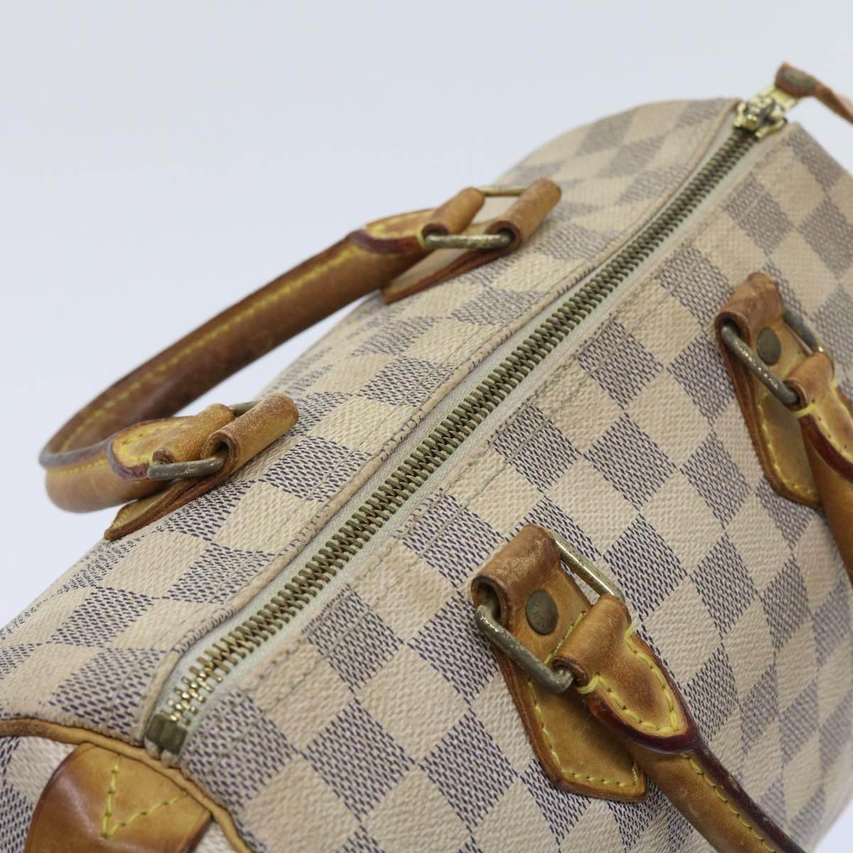 LOUIS VUITTON Damier Azur Speedy 25 Hand Bag N41534 LV Auth 57004