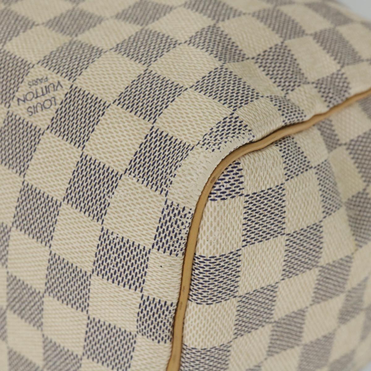 LOUIS VUITTON Damier Azur Speedy 30 Hand Bag N41533 LV Auth 57005