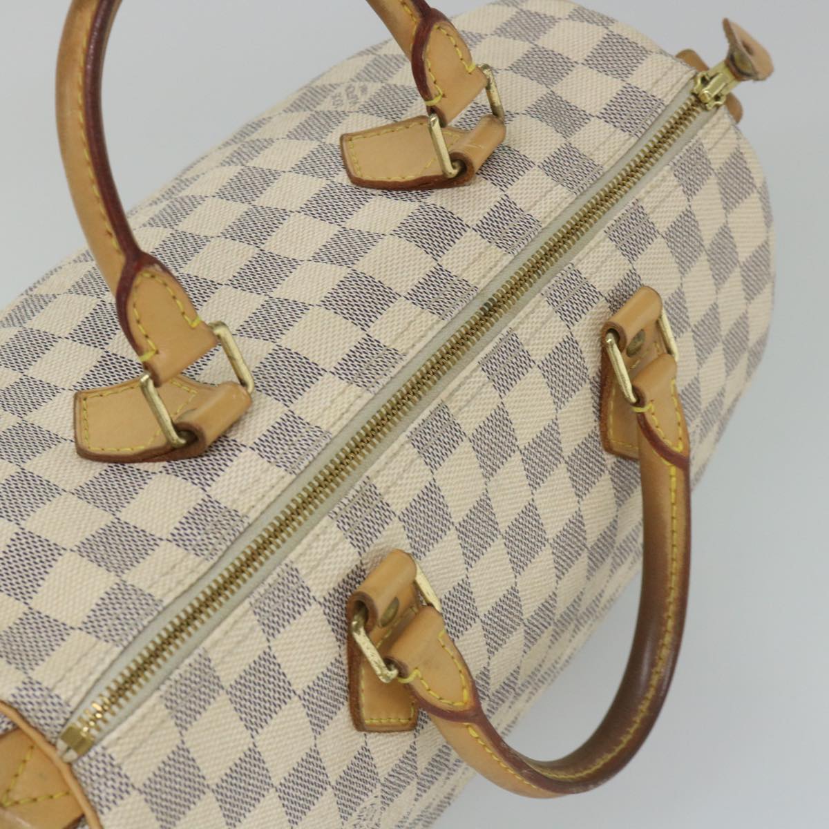 LOUIS VUITTON Damier Azur Speedy 30 Hand Bag N41533 LV Auth 57005