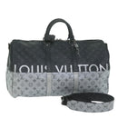 LOUIS VUITTON Eclipse Split Keepall Bandouliere 50 Boston Bag M43817 Auth 57012A-1