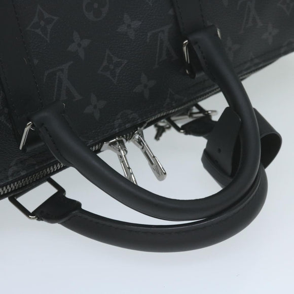 LOUIS VUITTON Eclipse Split Keepall Bandouliere 50 Boston Bag M43817 Auth 57012A