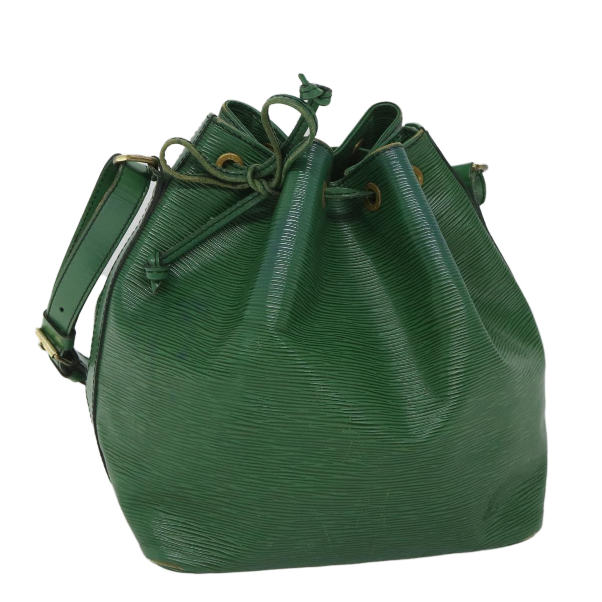 LOUIS VUITTON Epi Petit Noe Shoulder Bag Green M44104 LV Auth 57021