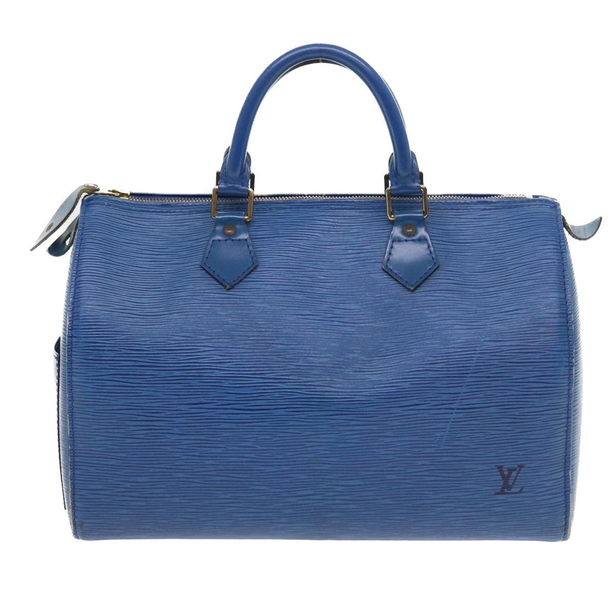 LOUIS VUITTON Epi Speedy 30 Hand Bag Toledo Blue M43005 LV Auth 57023 - 0