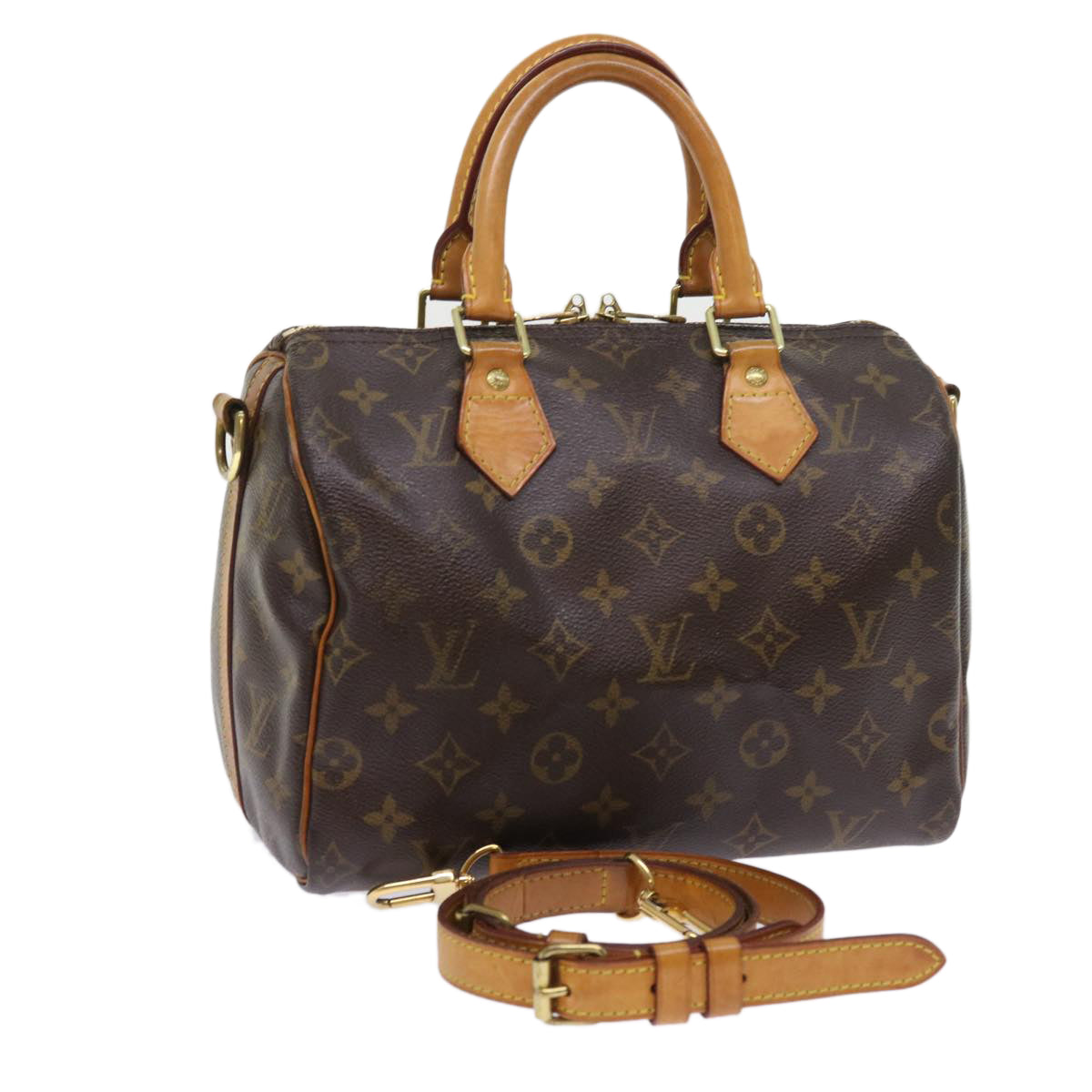 LOUIS VUITTON Monogram Speedy Bandouliere 25 Hand Bag 2way M45948 LV Auth 57052