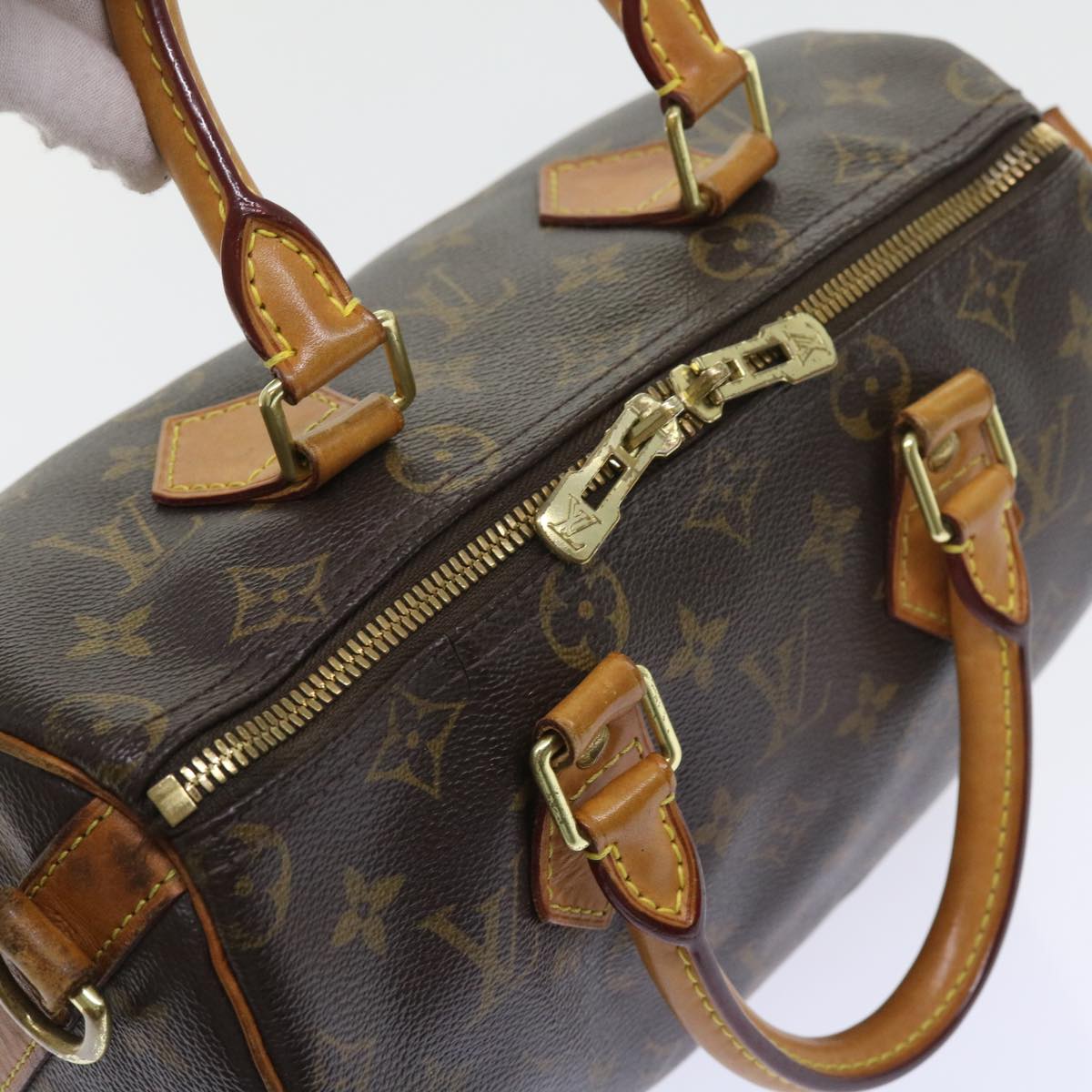 LOUIS VUITTON Monogram Speedy Bandouliere 25 Hand Bag 2way M45948 LV Auth 57052