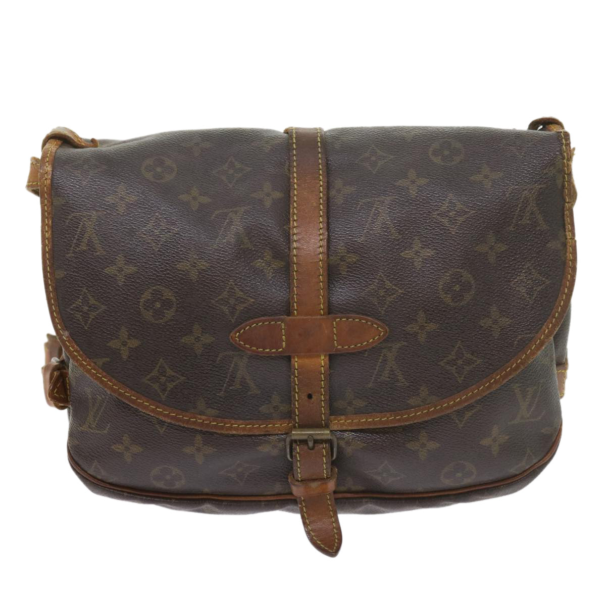 LOUIS VUITTON Monogram Saumur 30 Shoulder Bag M42256 LV Auth 57145 - 0