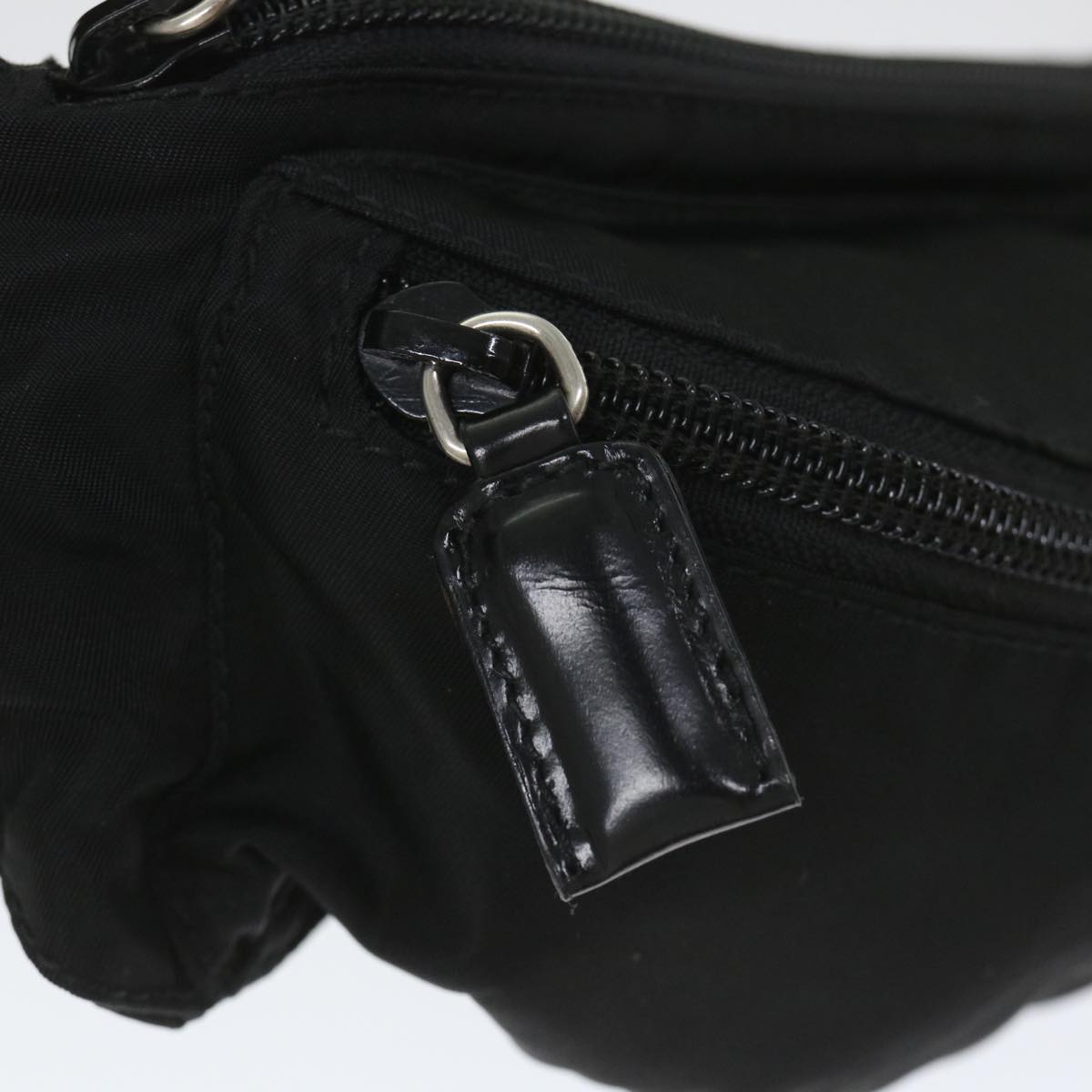 PRADA Waist bag Nylon Black Auth 57150