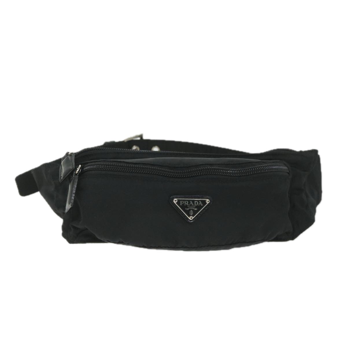 PRADA Waist bag Nylon Black Auth 57150 - 0