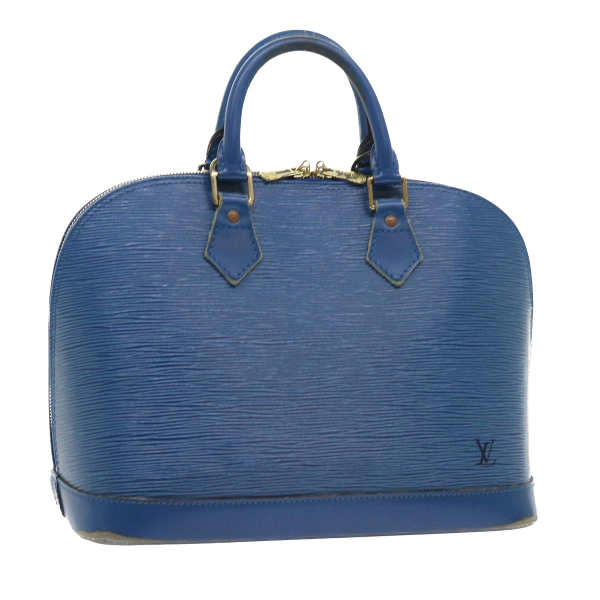 LOUIS VUITTON Epi Alma Hand Bag Toledo Blue M52145 LV Auth 57164