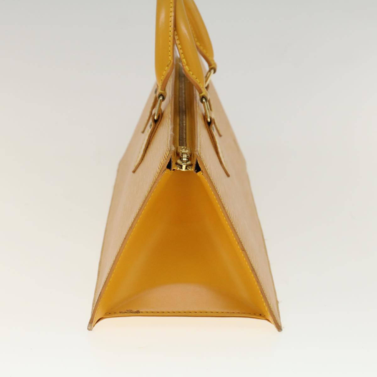 LOUIS VUITTON Epi Sac Triangle Hand Bag Yellow M52097 LV Auth 57168