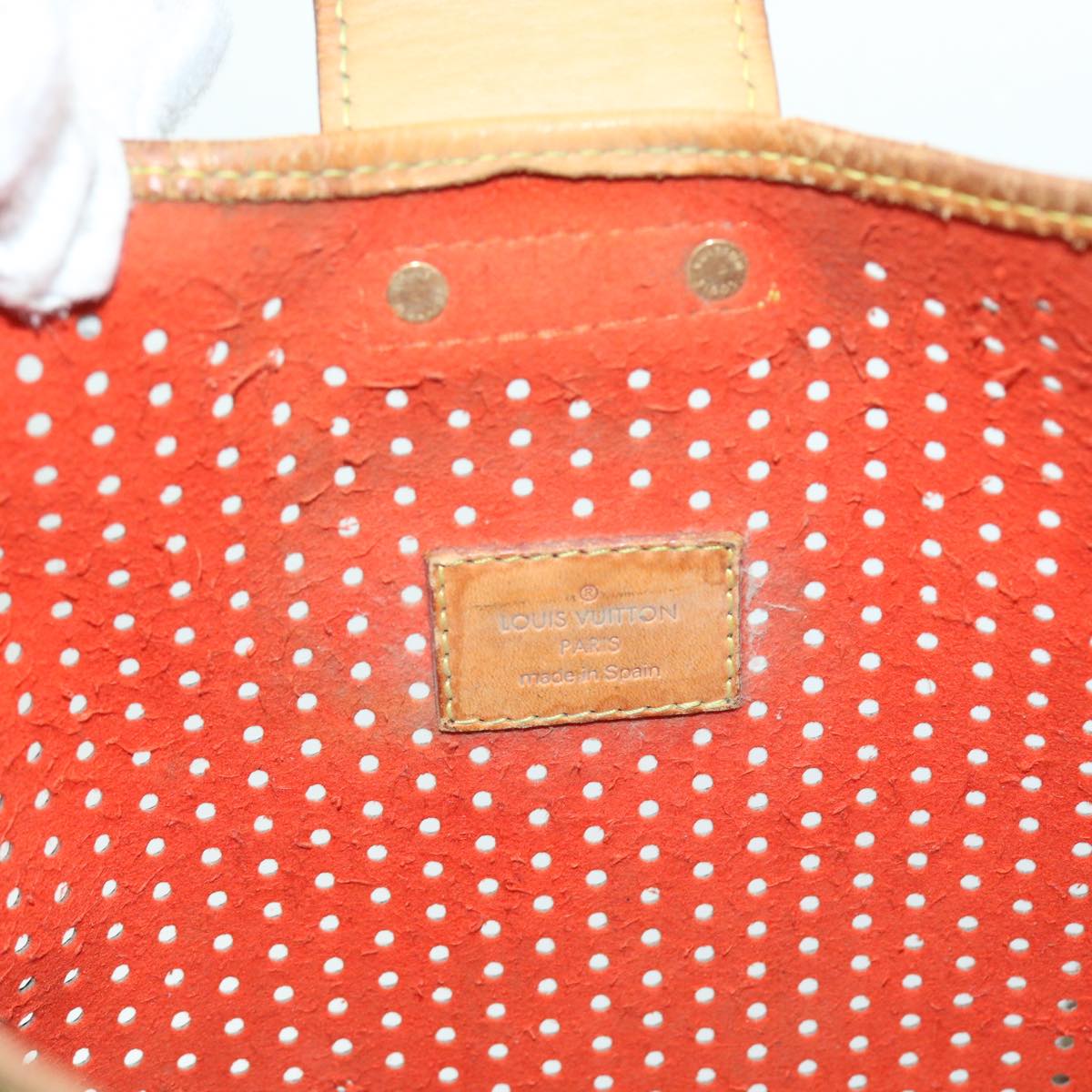 LOUIS VUITTON Monogram Perfo Musette Shoulder Bag Orange M95174 LV Auth 57171