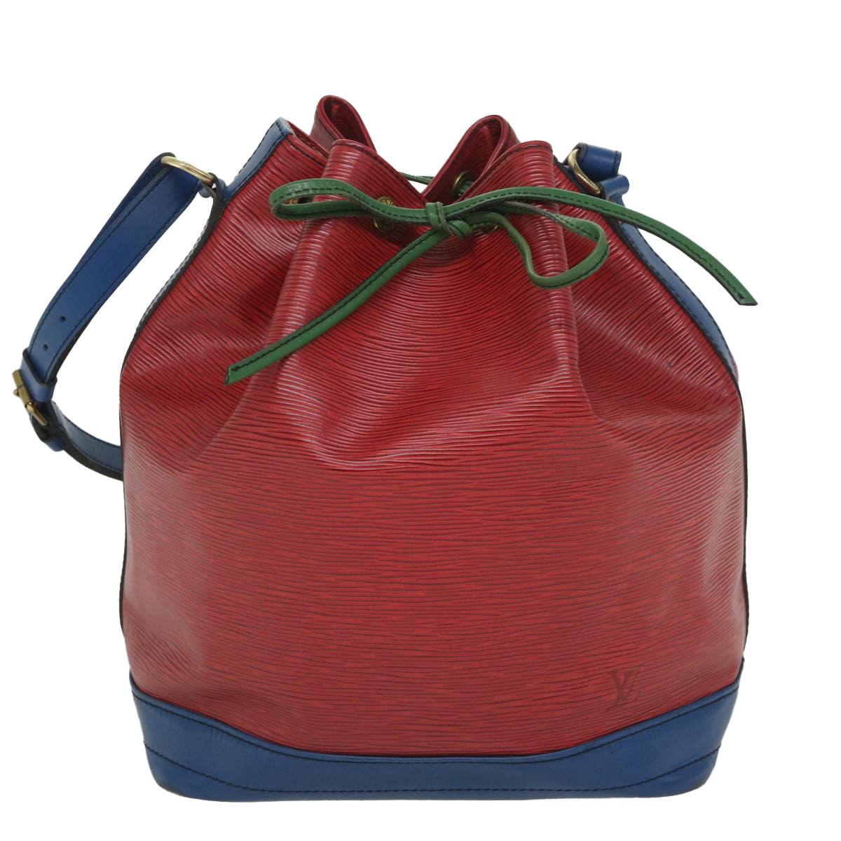 LOUIS VUITTON Epi Trico Color Noe Shoulder Bag Red Blue Green M44084 Auth 57174