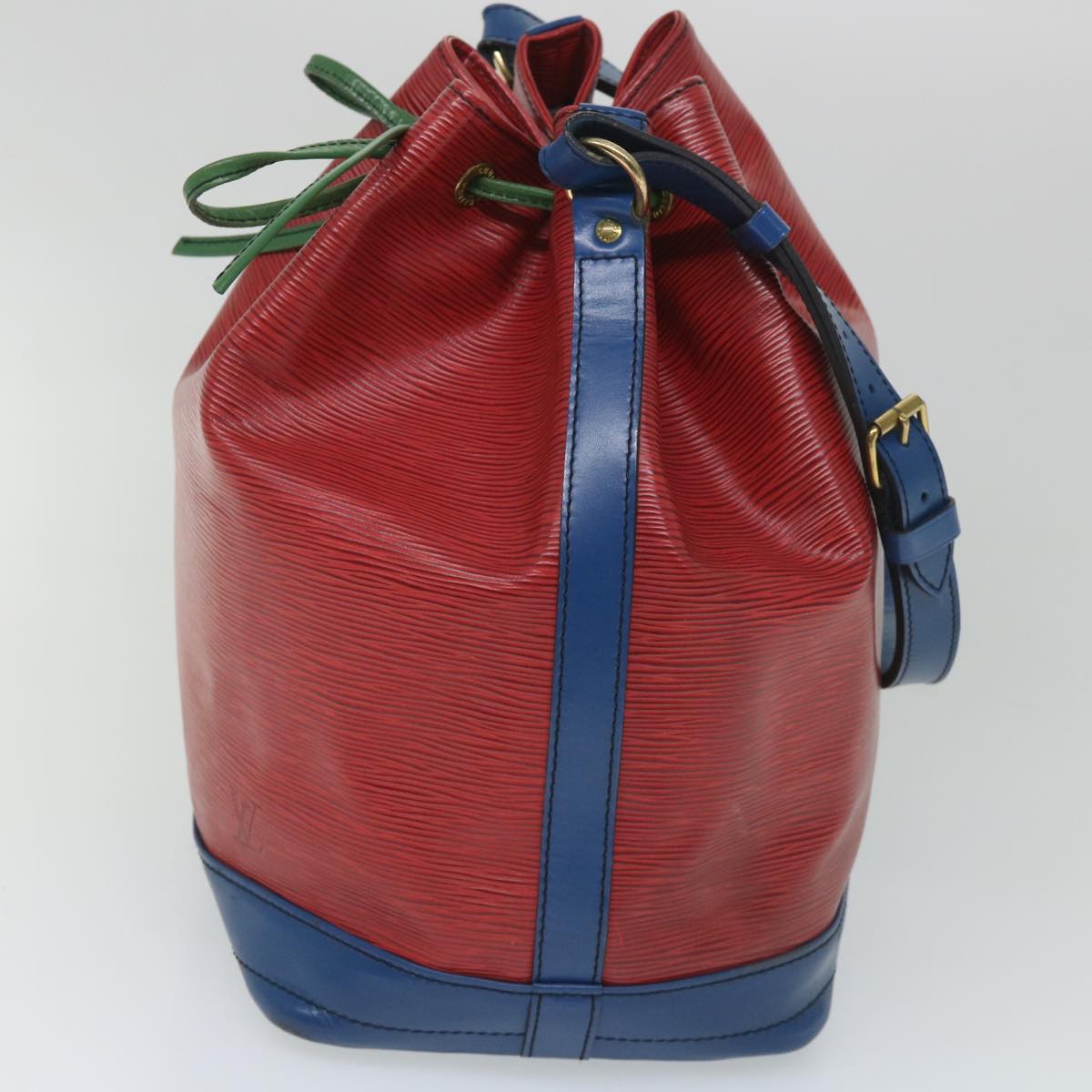 LOUIS VUITTON Epi Trico Color Noe Shoulder Bag Red Blue Green M44084 Auth 57174