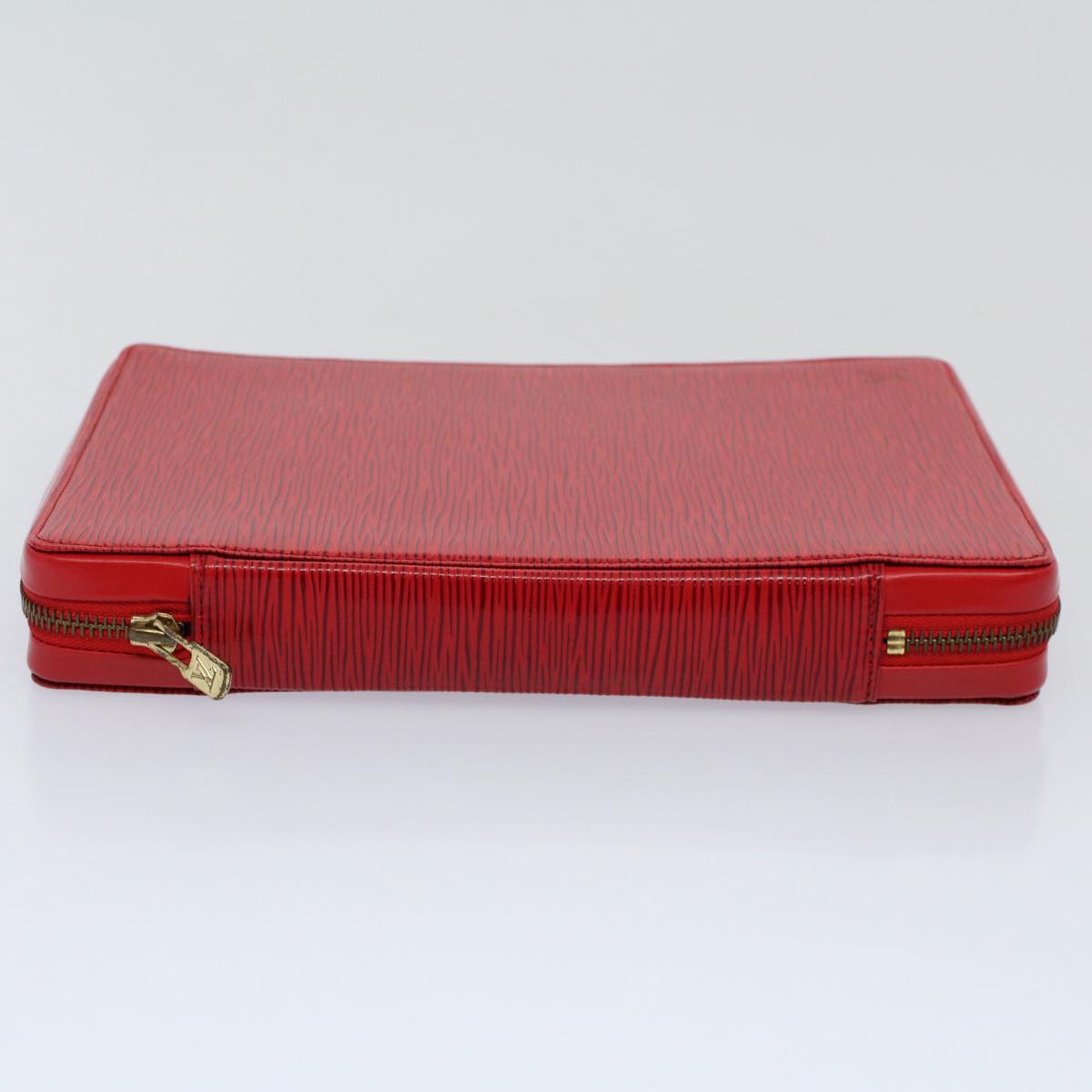 LOUIS VUITTON Epi Agenda Voyage Day Planner Cover Red LV Auth 57198