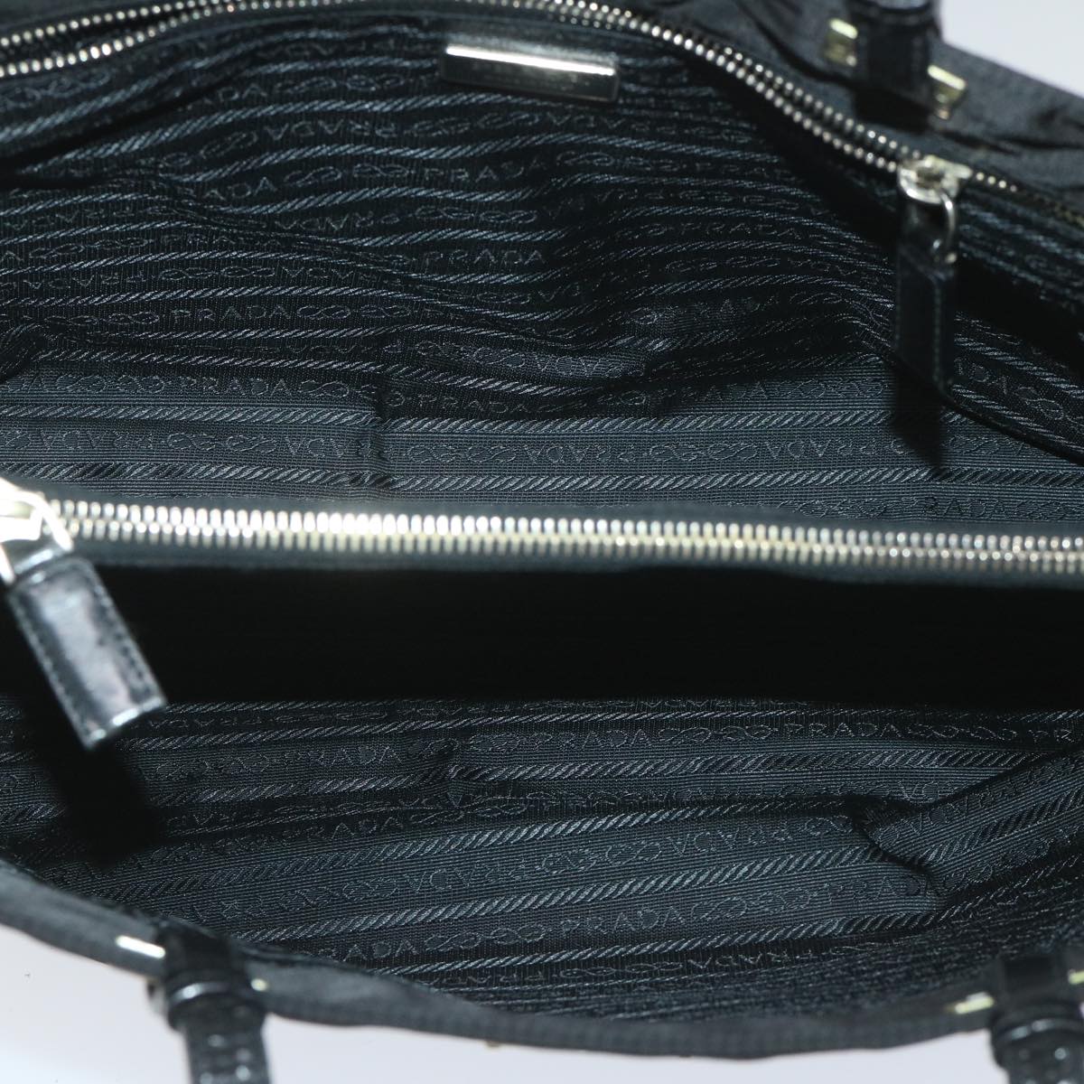 PRADA Shoulder Bag Nylon Black Auth 57222