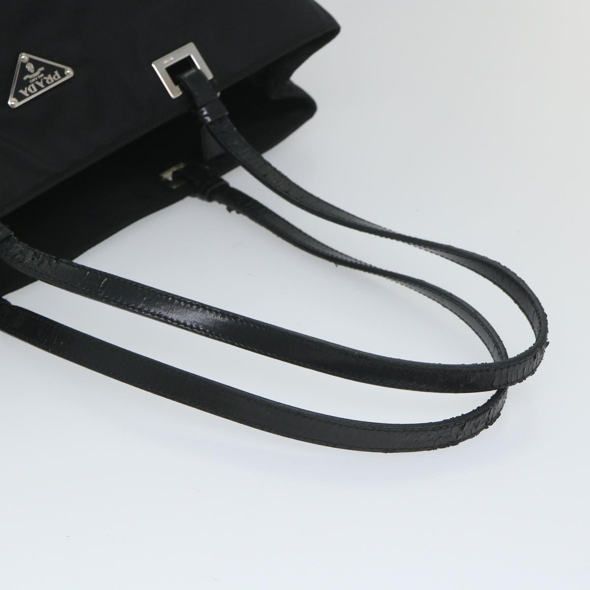 PRADA Shoulder Bag Nylon Black Auth 57222