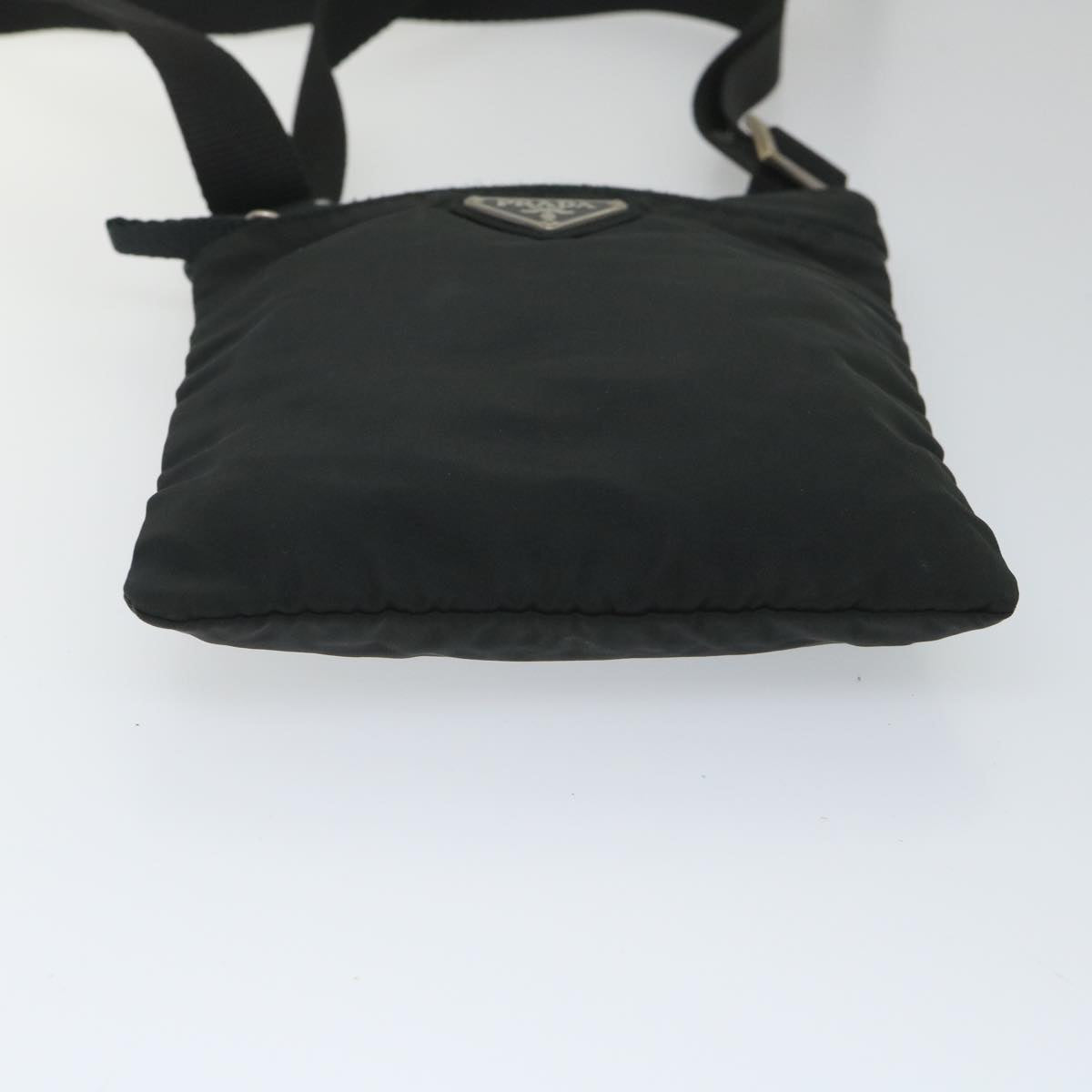 PRADA Shoulder Bag Nylon Black Auth 57225