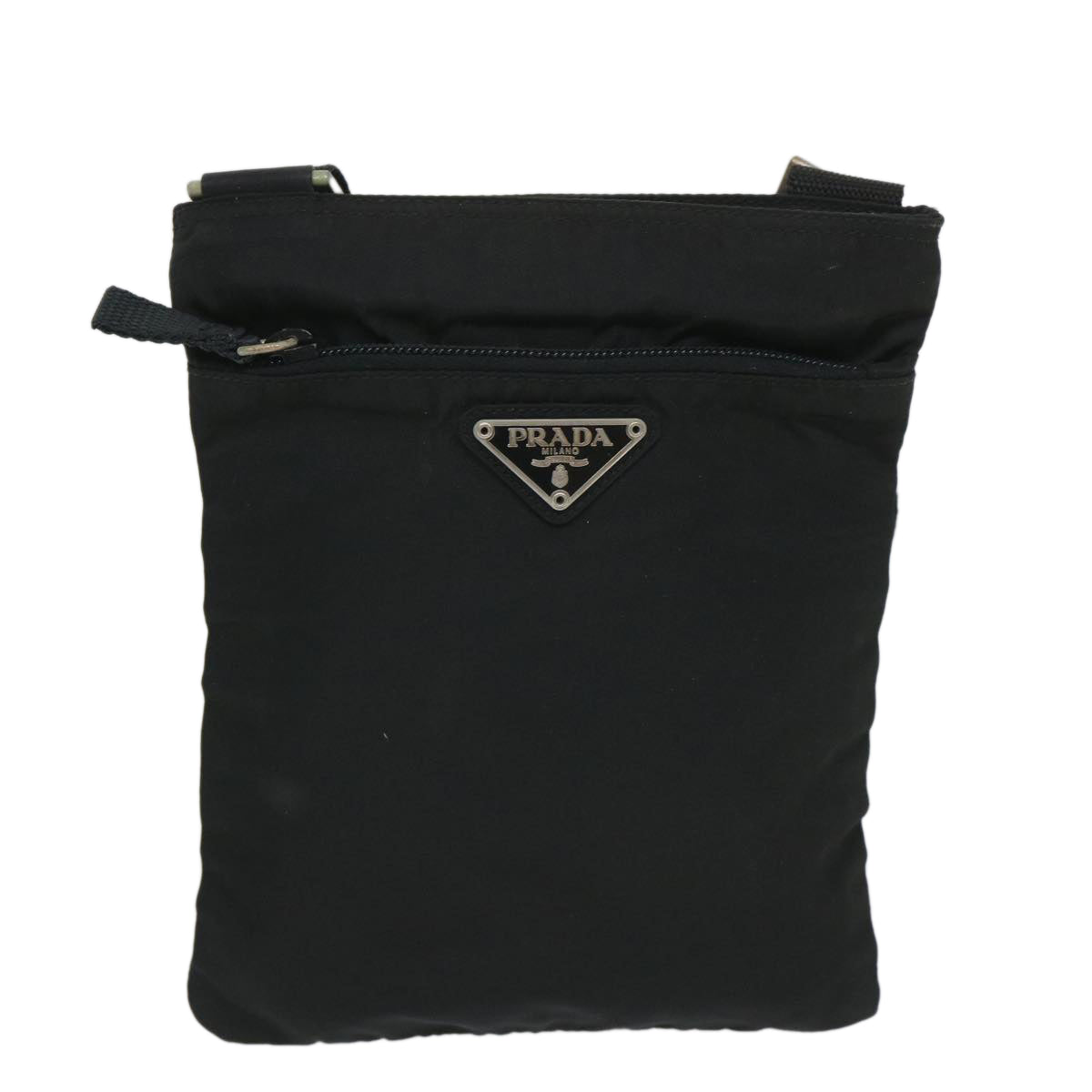 PRADA Shoulder Bag Nylon Black Auth 57225 - 0
