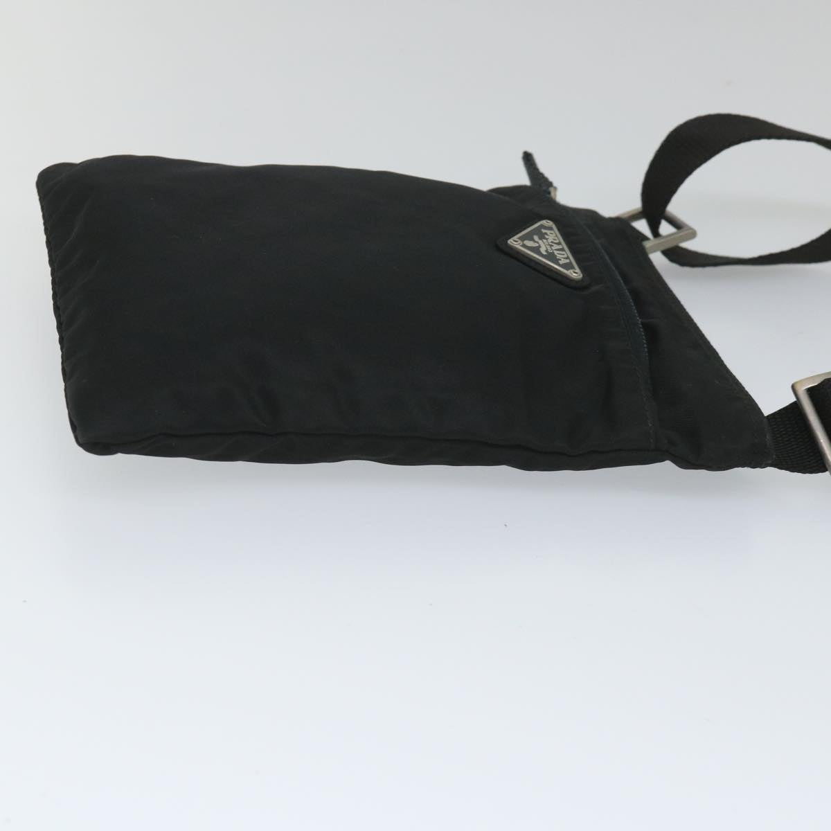 PRADA Shoulder Bag Nylon Black Auth 57225