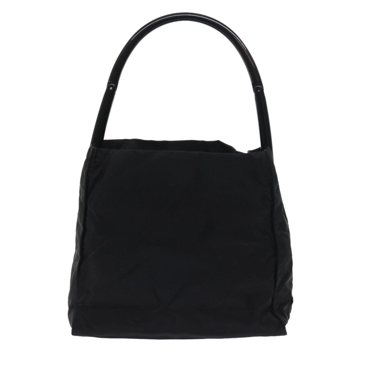 PRADA Hand Bag Nylon Black Auth 57229 - 0
