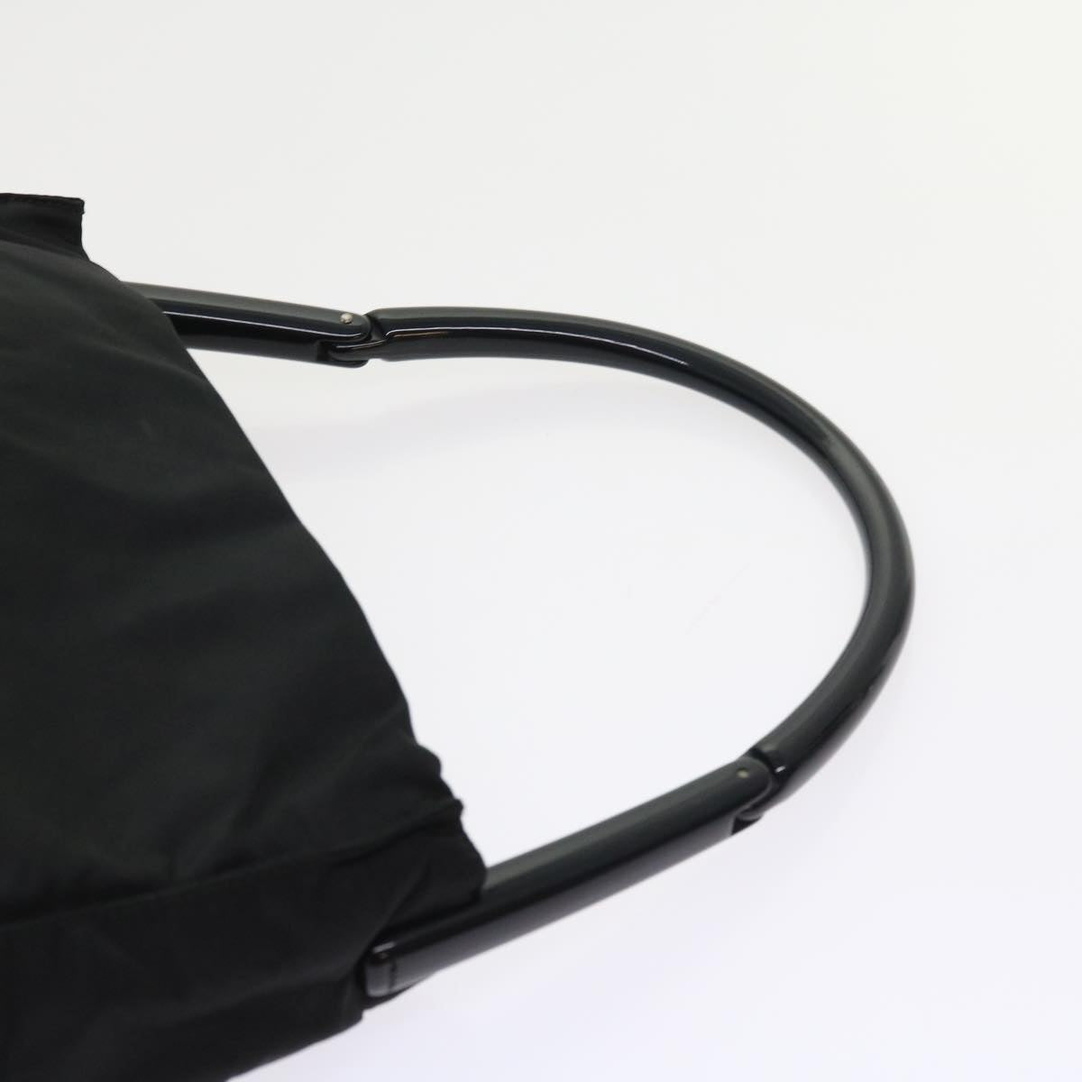 PRADA Hand Bag Nylon Black Auth 57229