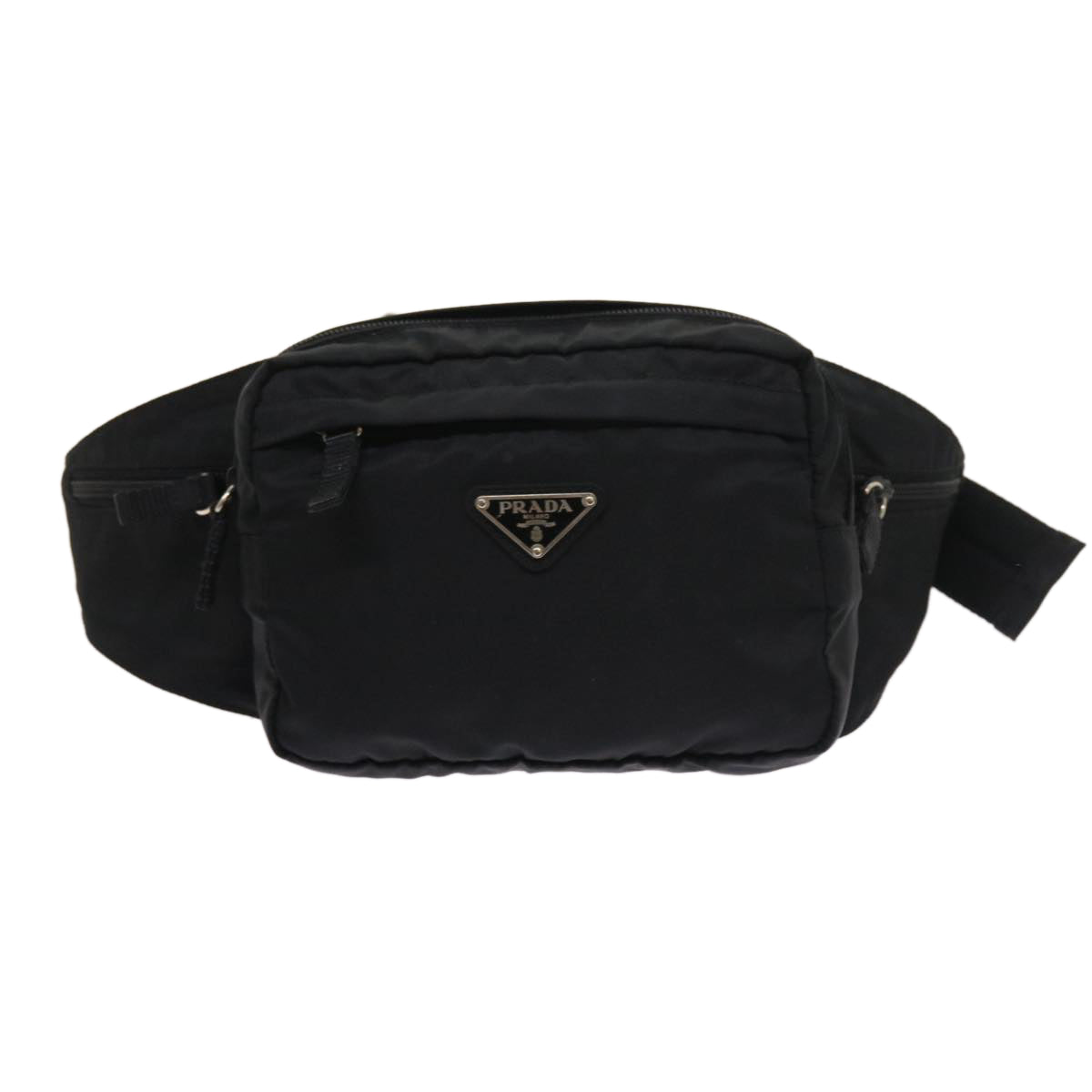 PRADA Waist bag Nylon Black Auth 57263 - 0