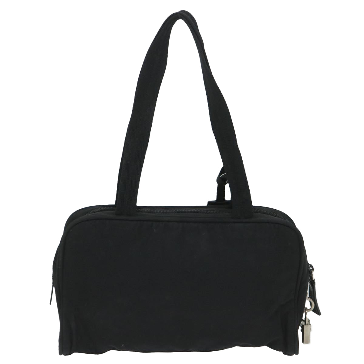 PRADA Hand Bag Nylon Black Auth 57268 - 0