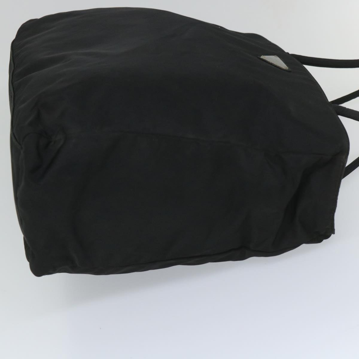 PRADA Tote Bag Nylon Black Auth 57279