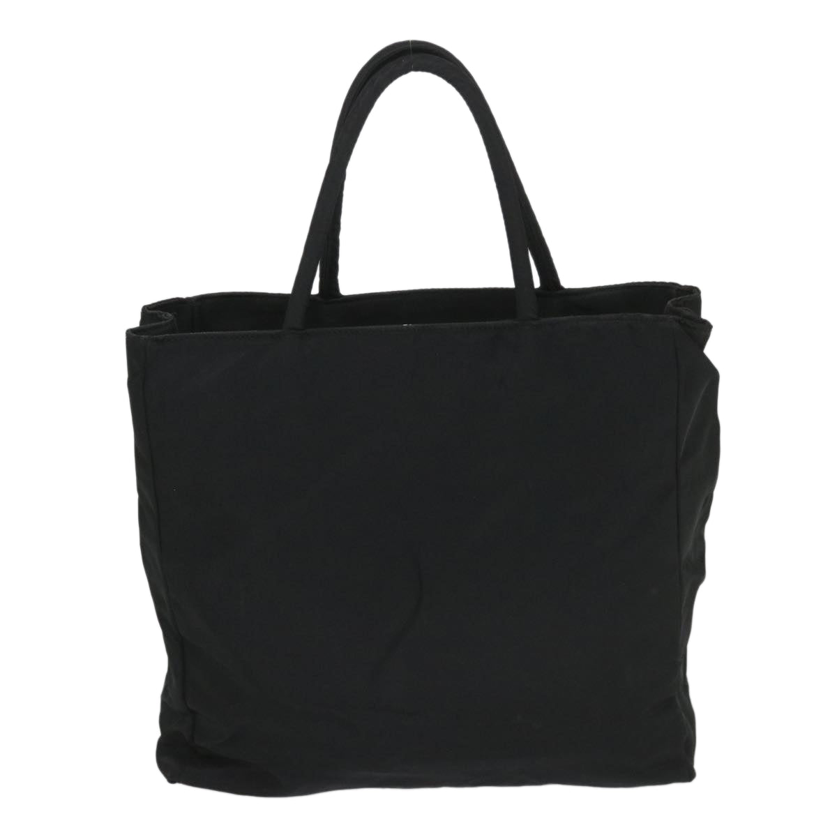 PRADA Hand Bag Nylon Black Auth 57296 - 0