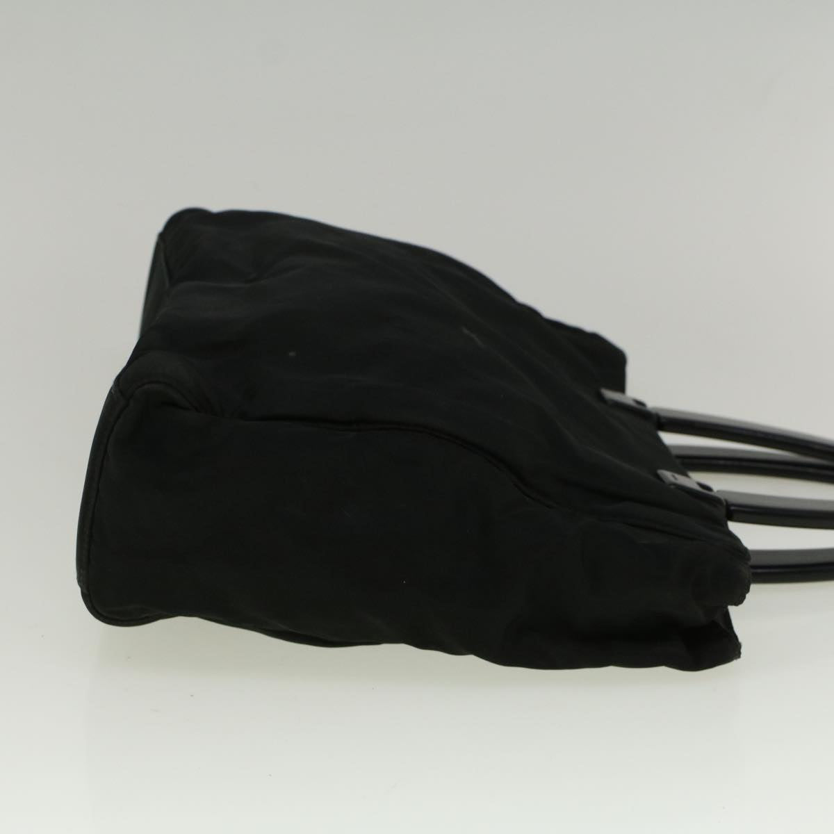 PRADA Hand Bag Nylon Black Auth 57311