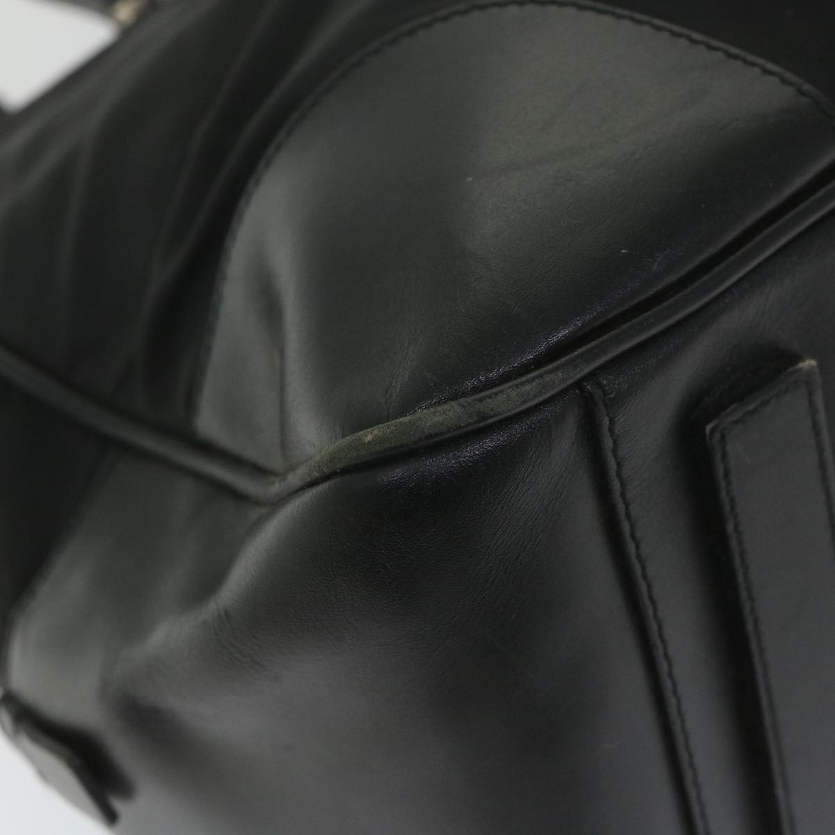 PRADA Hand Bag Nylon Black Auth 57317