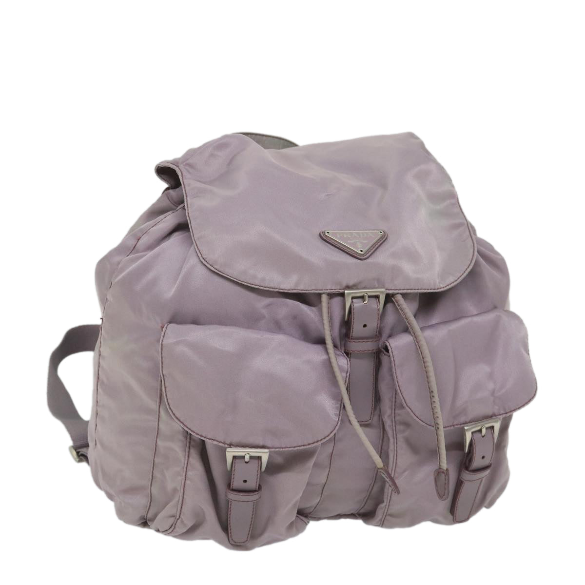 PRADA Backpack Nylon Pink Auth 57350