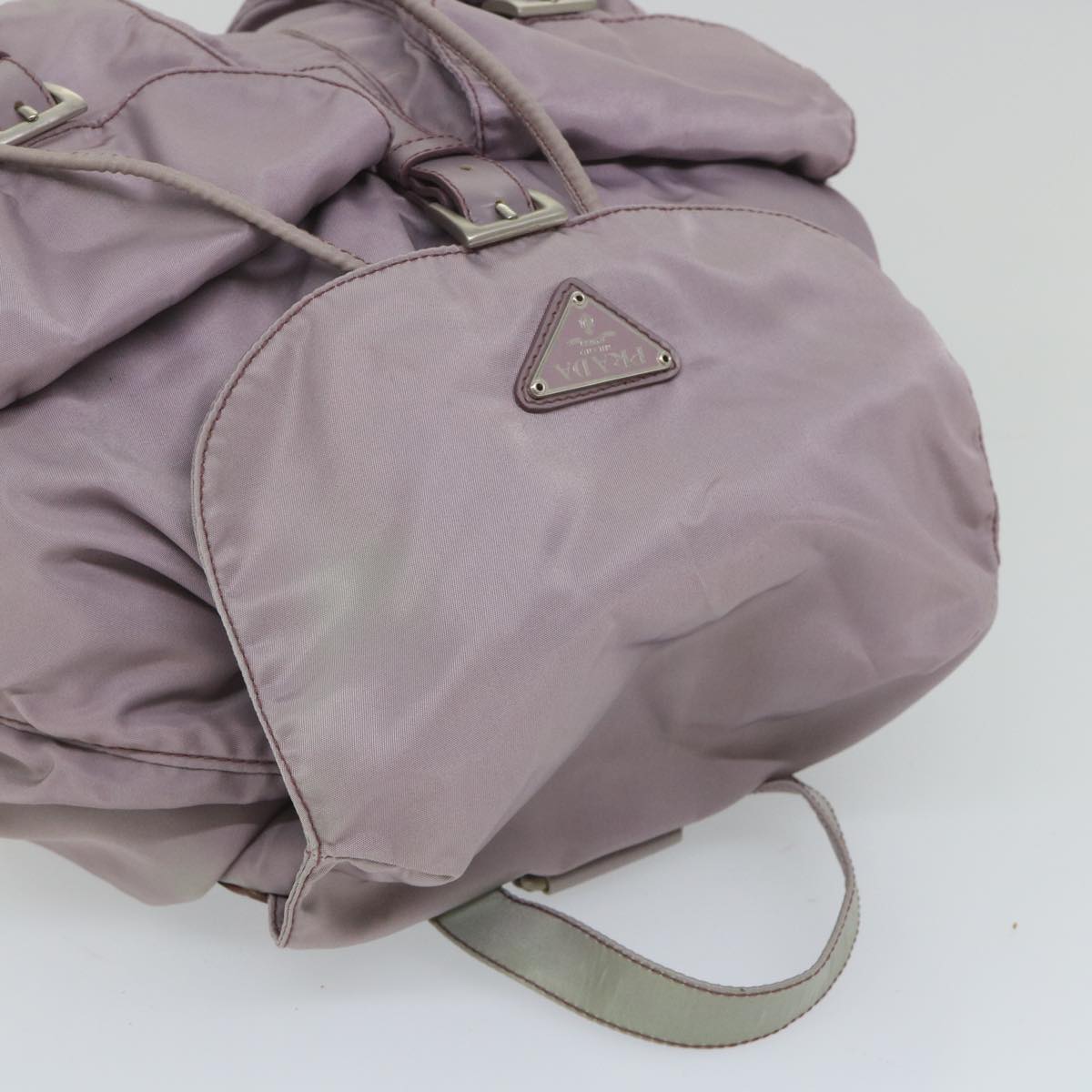 PRADA Backpack Nylon Pink Auth 57350