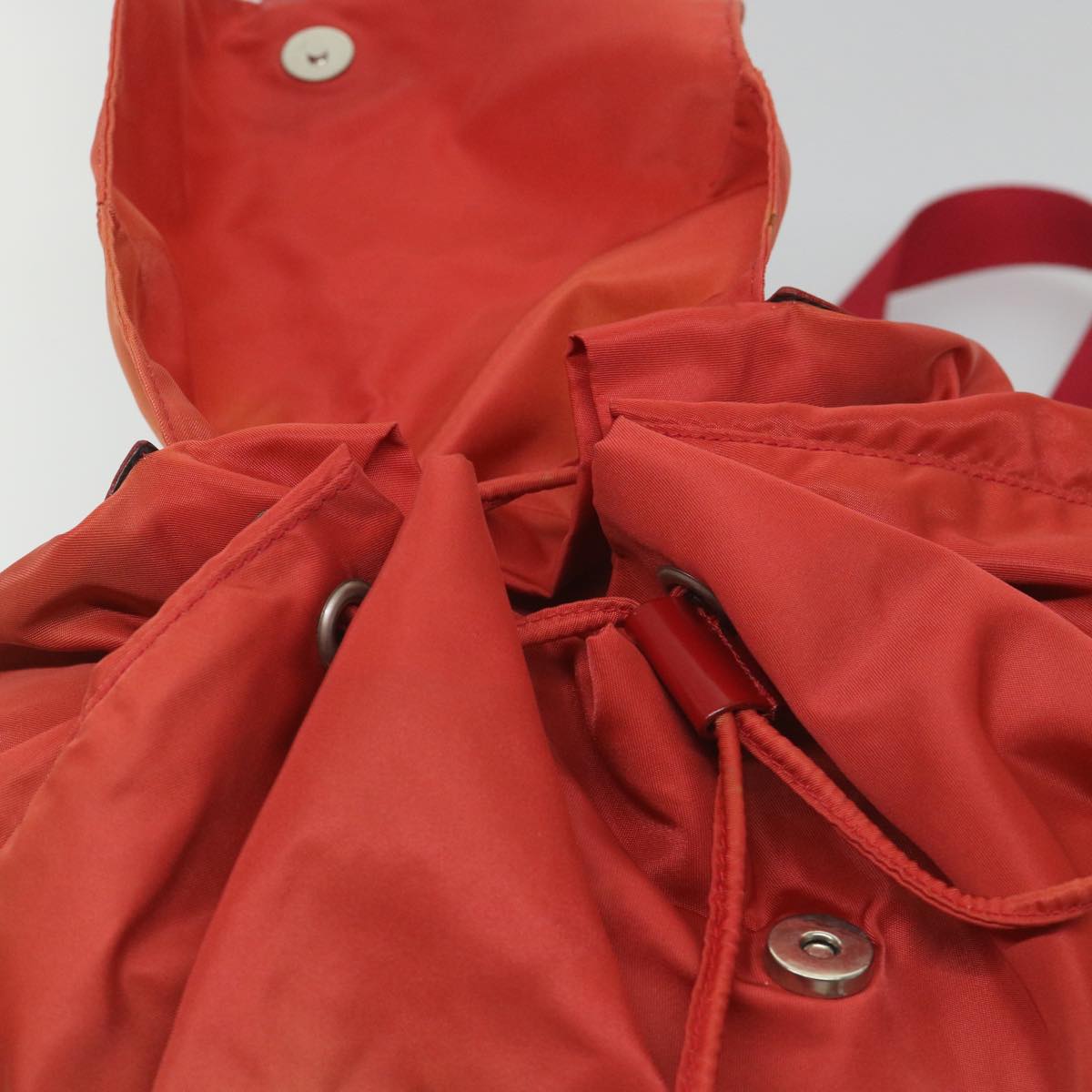 PRADA Backpack Nylon Red Auth 57351