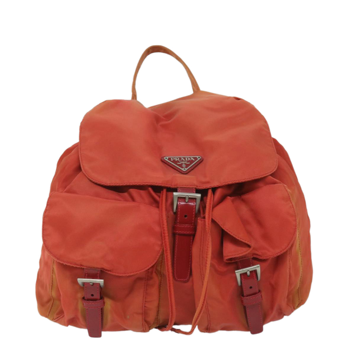 PRADA Backpack Nylon Red Auth 57351 - 0