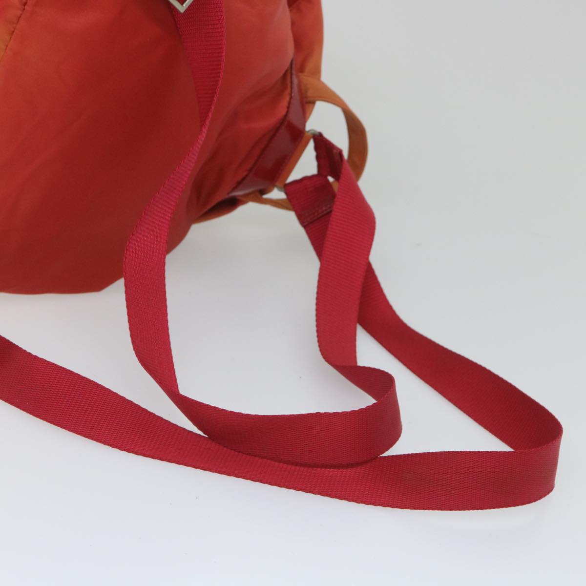 PRADA Backpack Nylon Red Auth 57351