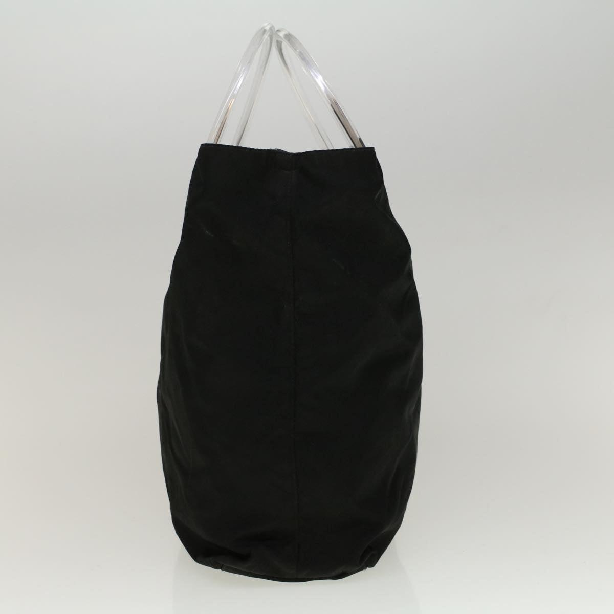 PRADA Hand Bag Nylon Black Auth 57361