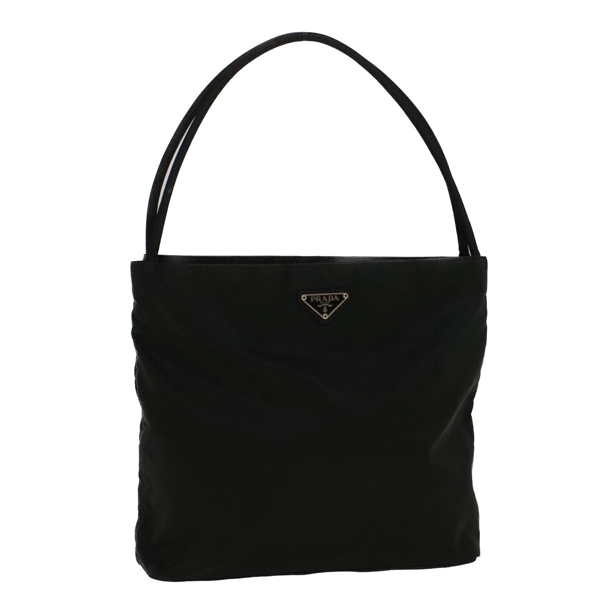 PRADA Shoulder Bag Nylon Black Auth 57371