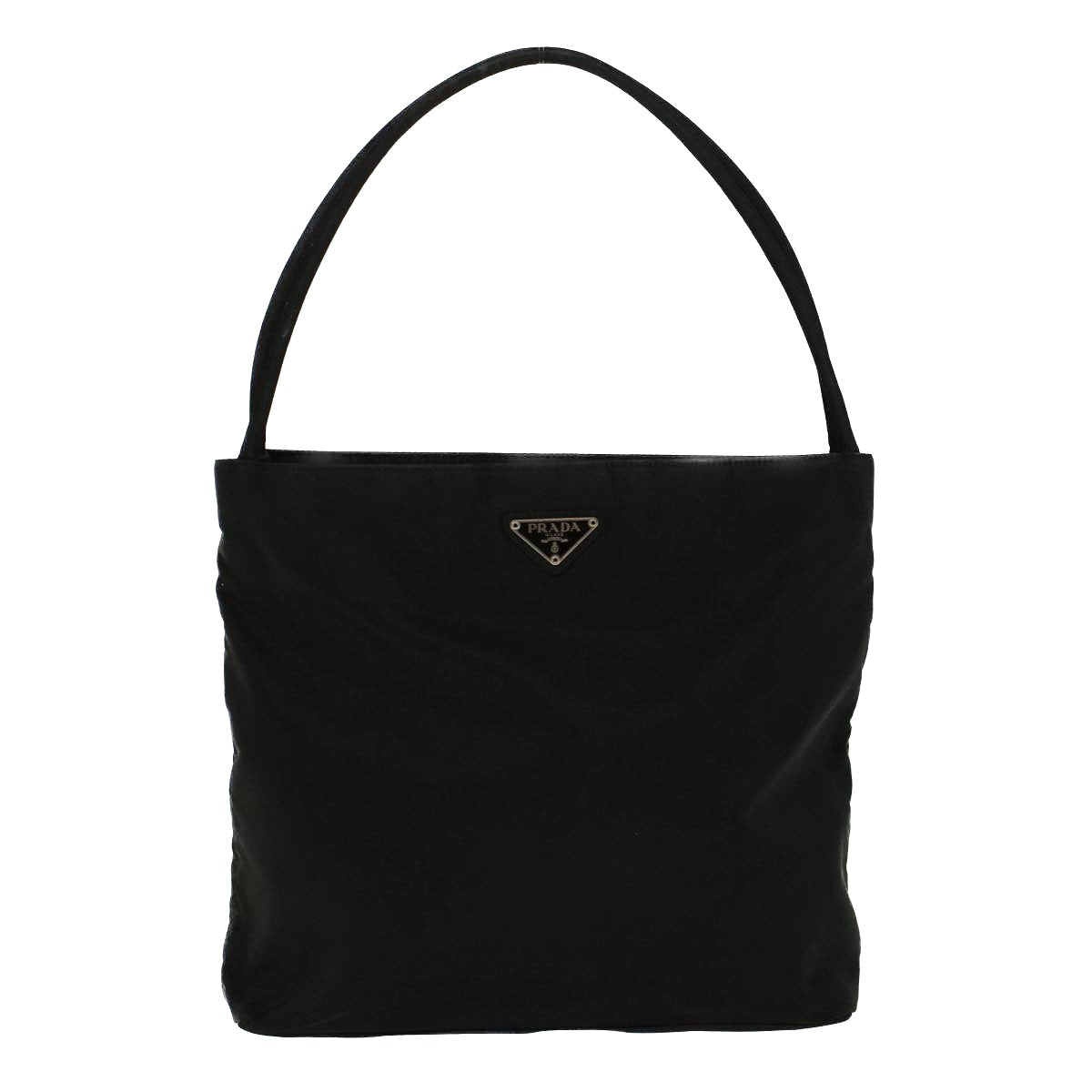 PRADA Shoulder Bag Nylon Black Auth 57371