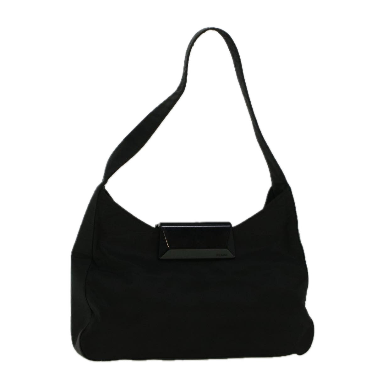 PRADA Shoulder Bag Nylon Black Auth 57373