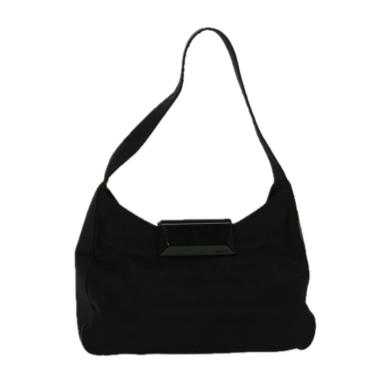 PRADA Shoulder Bag Nylon Black Auth 57373