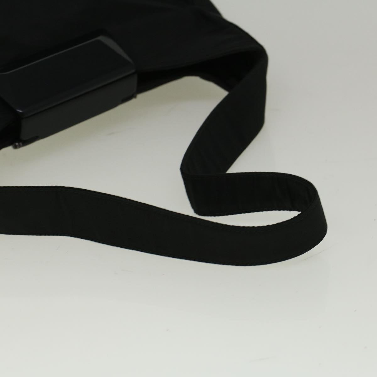 PRADA Shoulder Bag Nylon Black Auth 57373