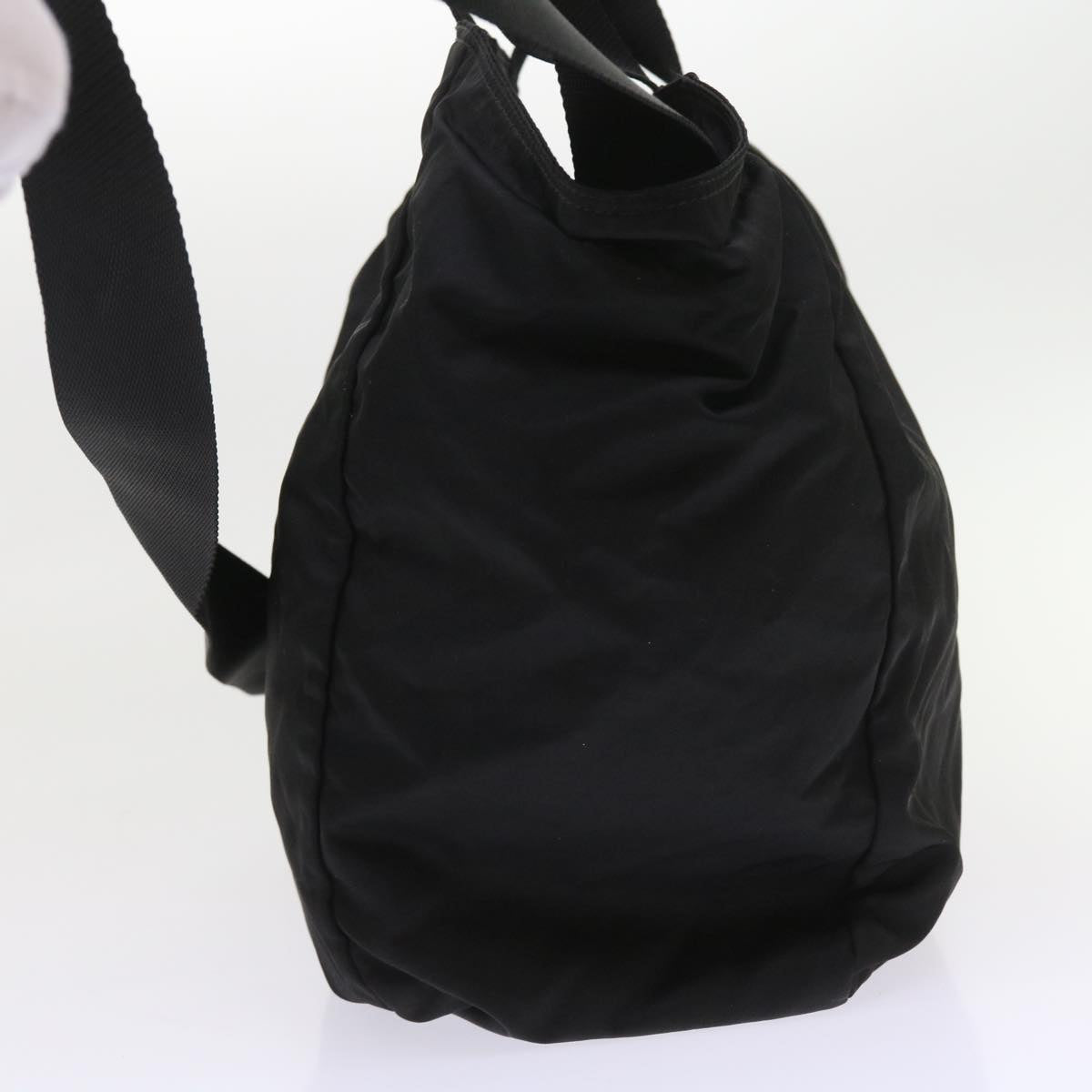 PRADA Tote Bag Nylon 2way Black Auth 57380