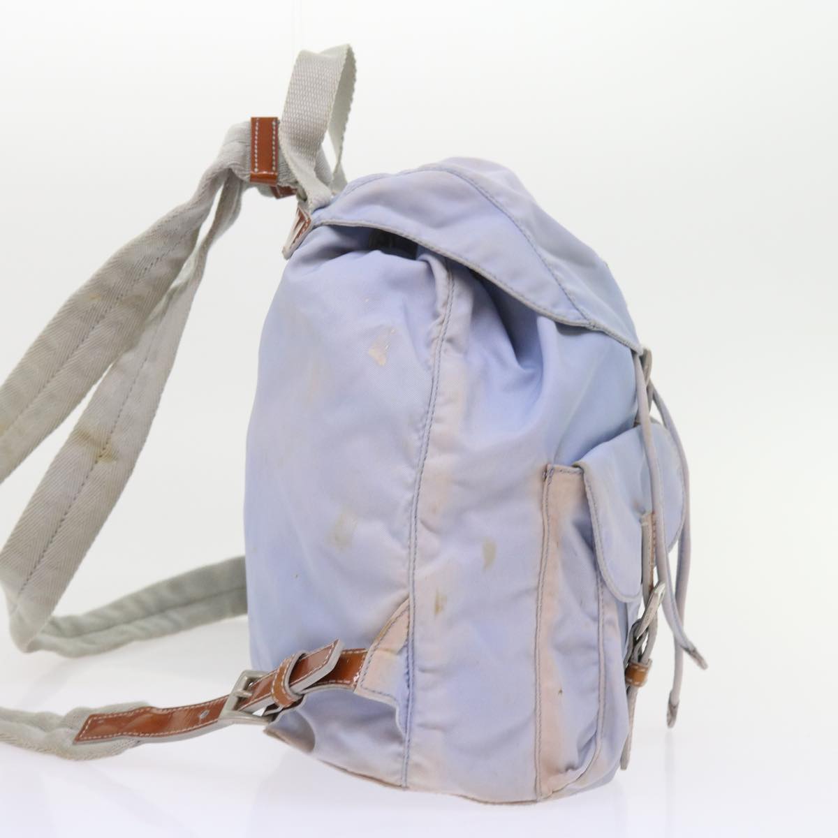 PRADA Backpack Nylon Blue Auth 57381