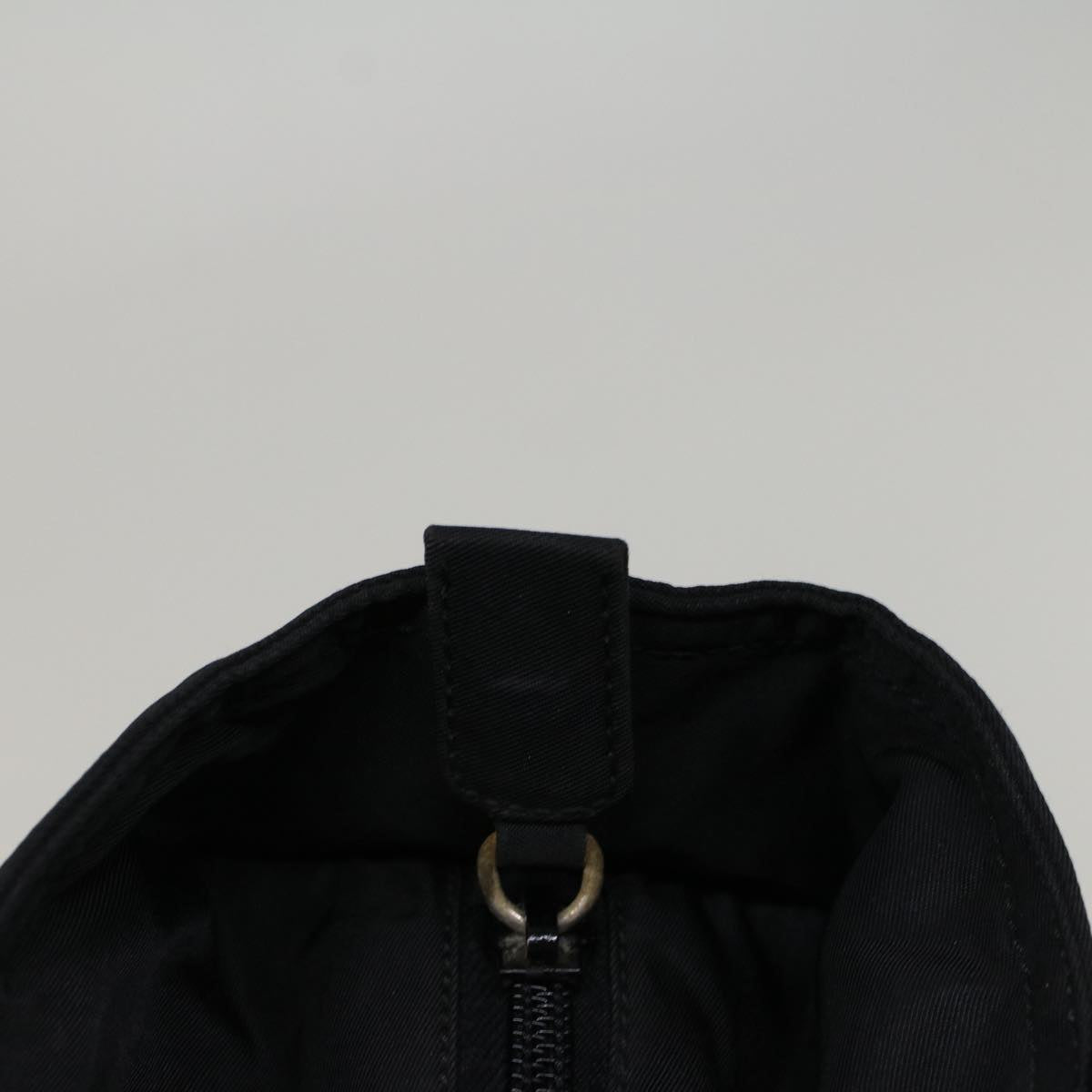 PRADA Shoulder Bag Nylon Black Auth 57393