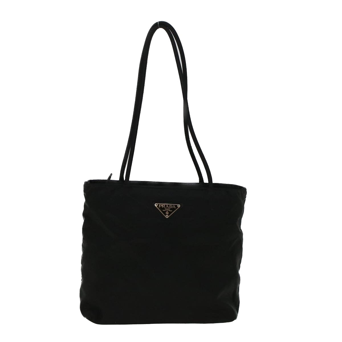 PRADA Shoulder Bag Nylon Black Auth 57393