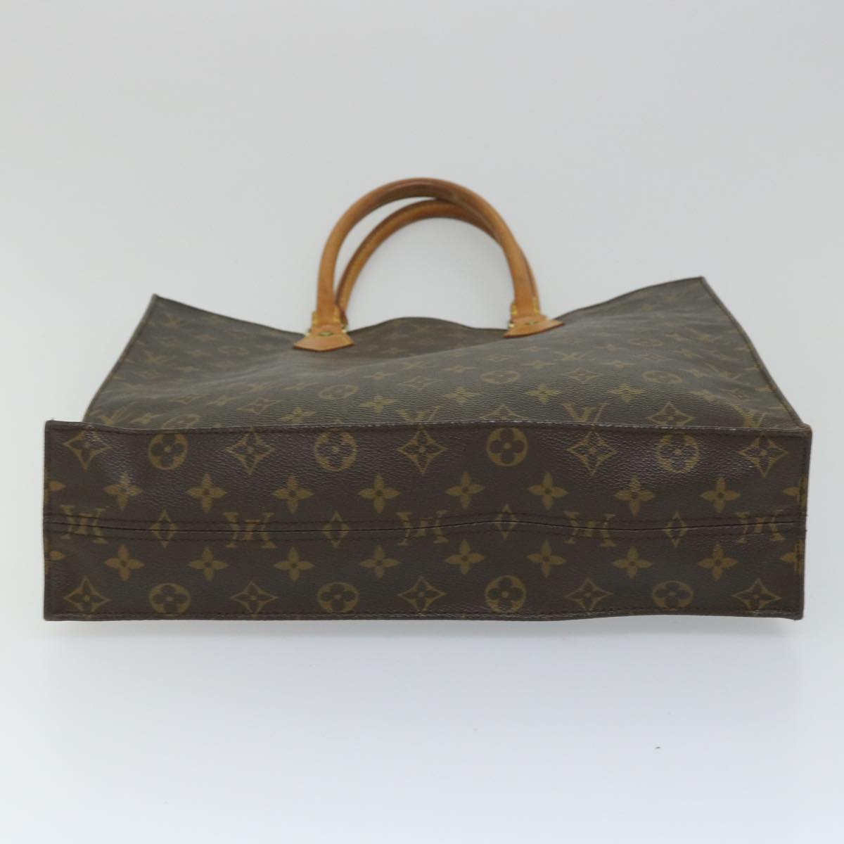 LOUIS VUITTON Monogram Sac Plat Hand Bag M51140 LV Auth 57418