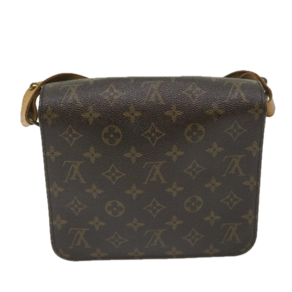 LOUIS VUITTON Monogram Cartouchiere MM Shoulder Bag M51253 LV Auth 57451